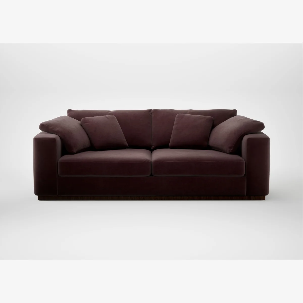 Heal's Trento 4 Seater Sofa Smart Luxe Velvet Acorn – image 1