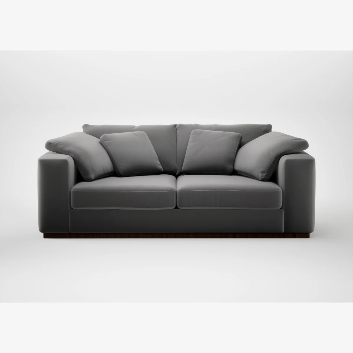 Heal's Trento 3 Seater Sofa Smart Velvet Mercury – image 1