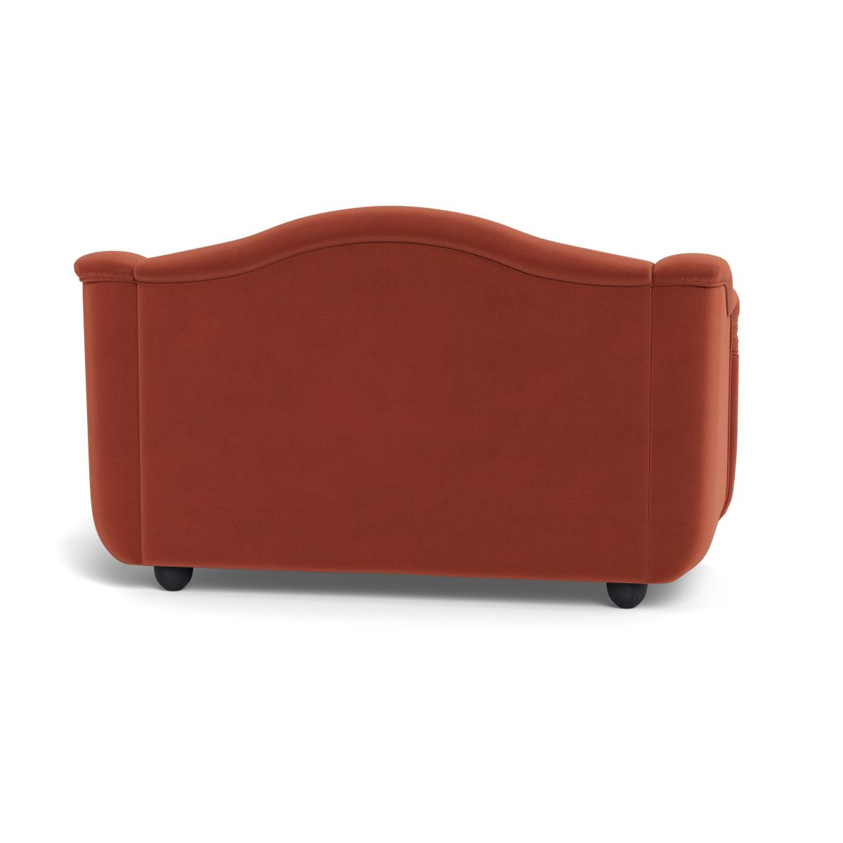 Heal's Tetbury 2 Seater Sofa Smart Luxe Velvet Tawny Black Feet – image 4