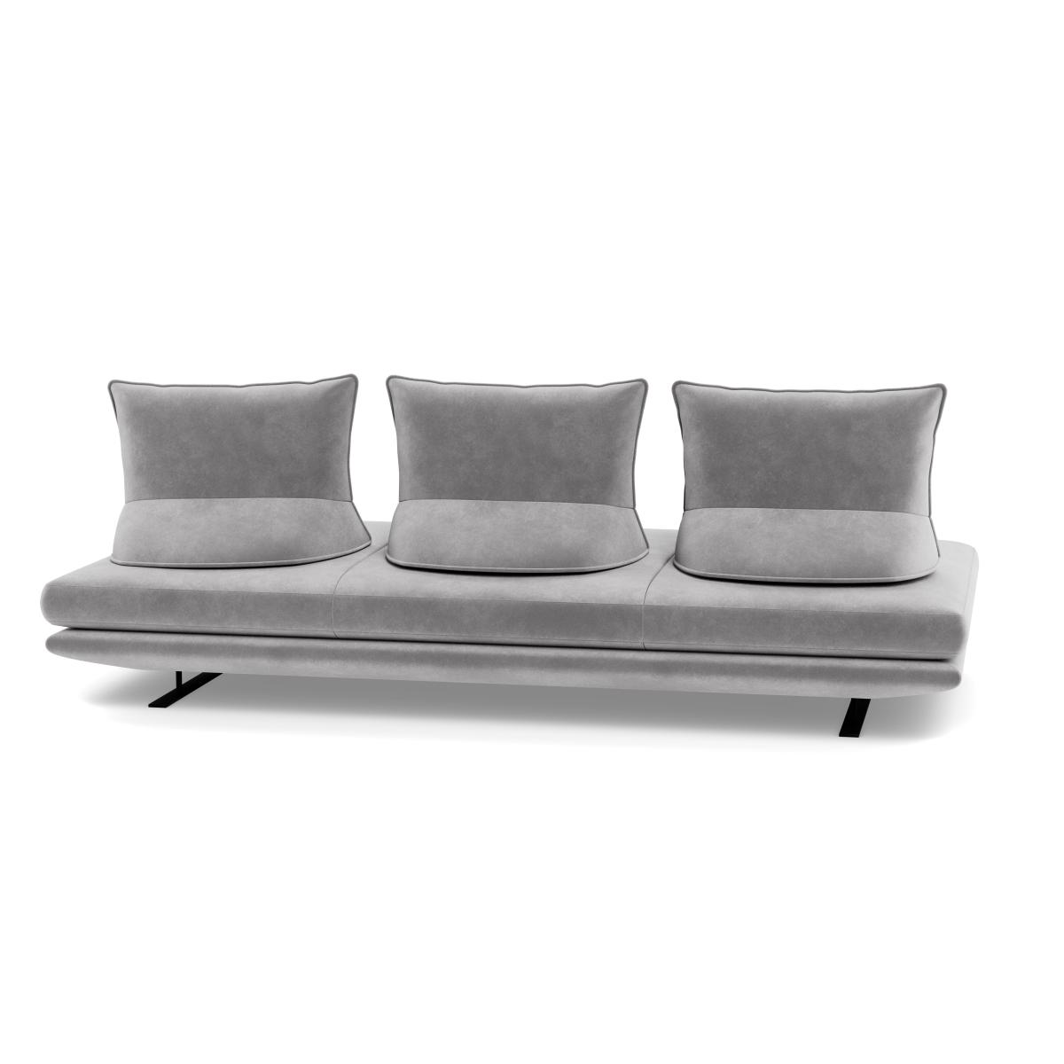 Ligne Roset Prado Large Settee Alcantara Pearl Grey – image 5