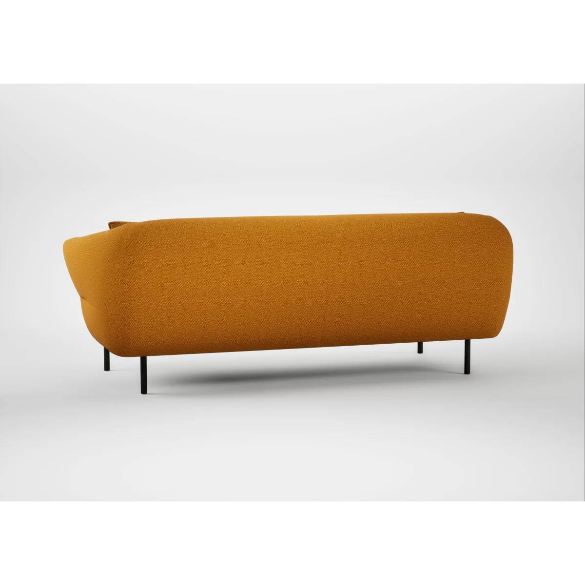 Heal's Alto 3 Seater Sofa Loop Twill Ochre Black Feet – image 15