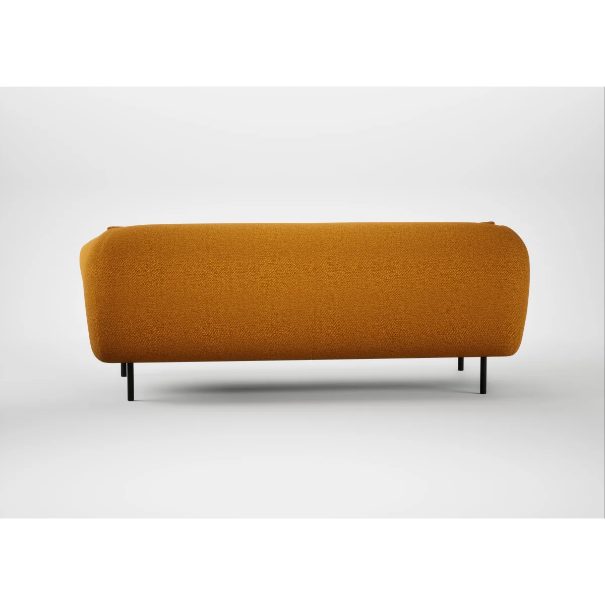 Heal's Alto 3 Seater Sofa Loop Twill Ochre Black Feet – image 16