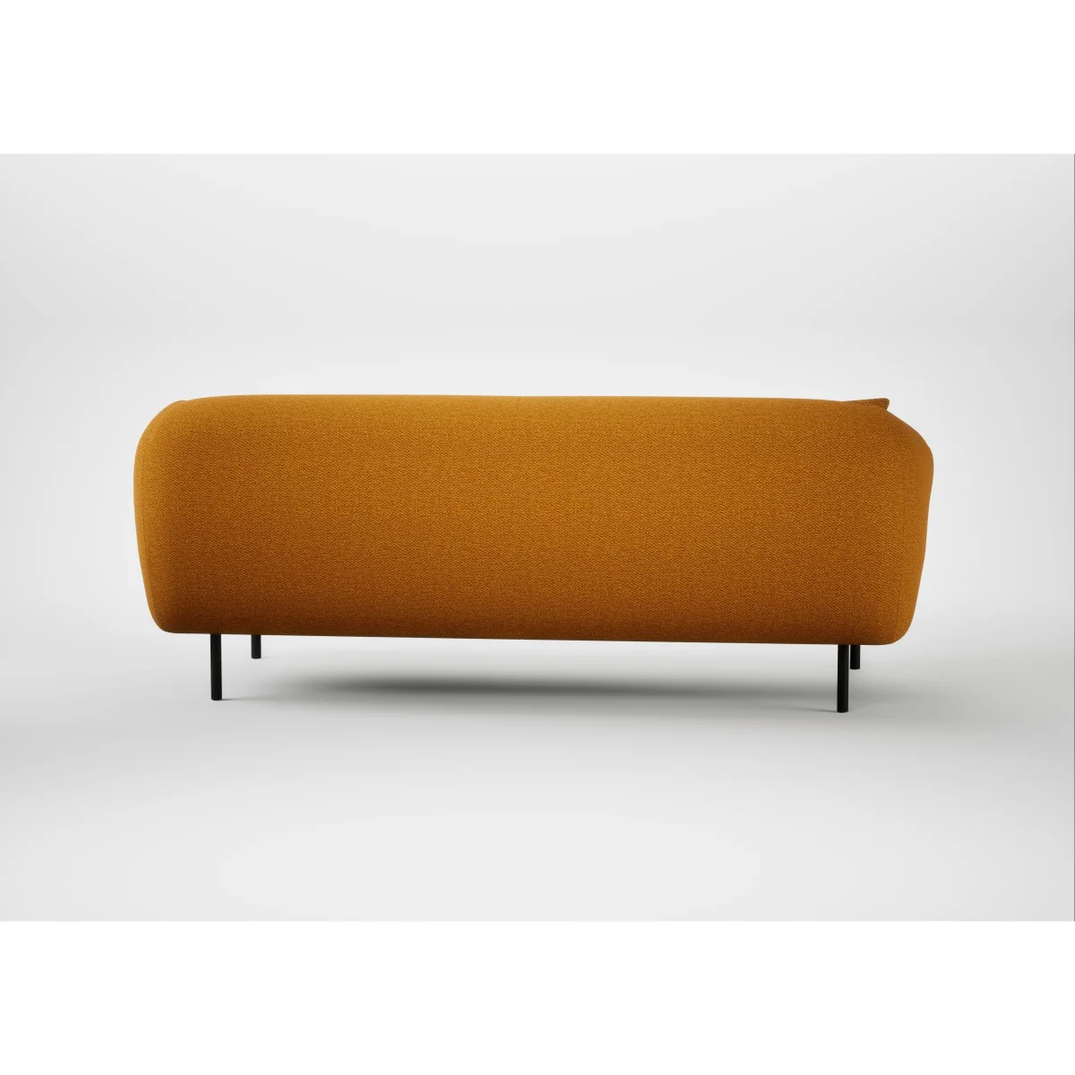 Heal's Alto 3 Seater Sofa Loop Twill Ochre Black Feet – image 17