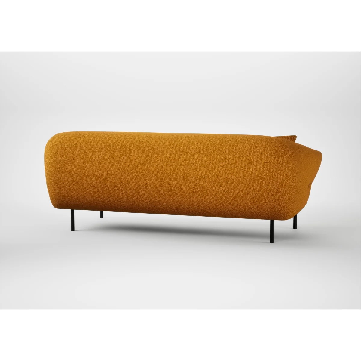 Heal's Alto 3 Seater Sofa Loop Twill Ochre Black Feet – image 18
