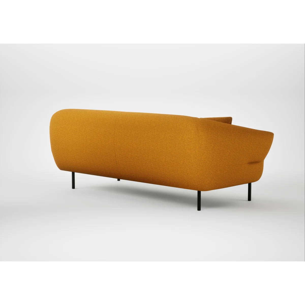 Heal's Alto 3 Seater Sofa Loop Twill Ochre Black Feet – image 20