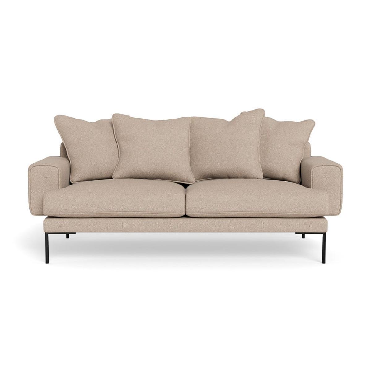 Heal's Torrington 3 Seater Sofa Brushed Cotton Cobalt Black Feet – image 2