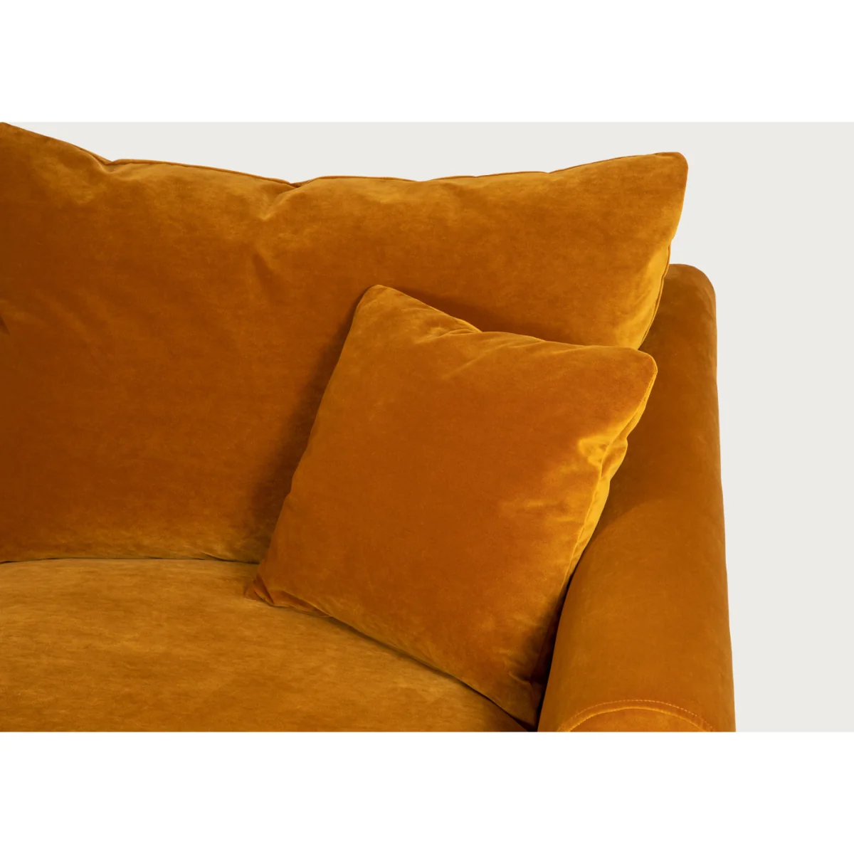 Heal's Devon 2 Seater Sofa Loop Twill Midnight Natural Feet – image 5