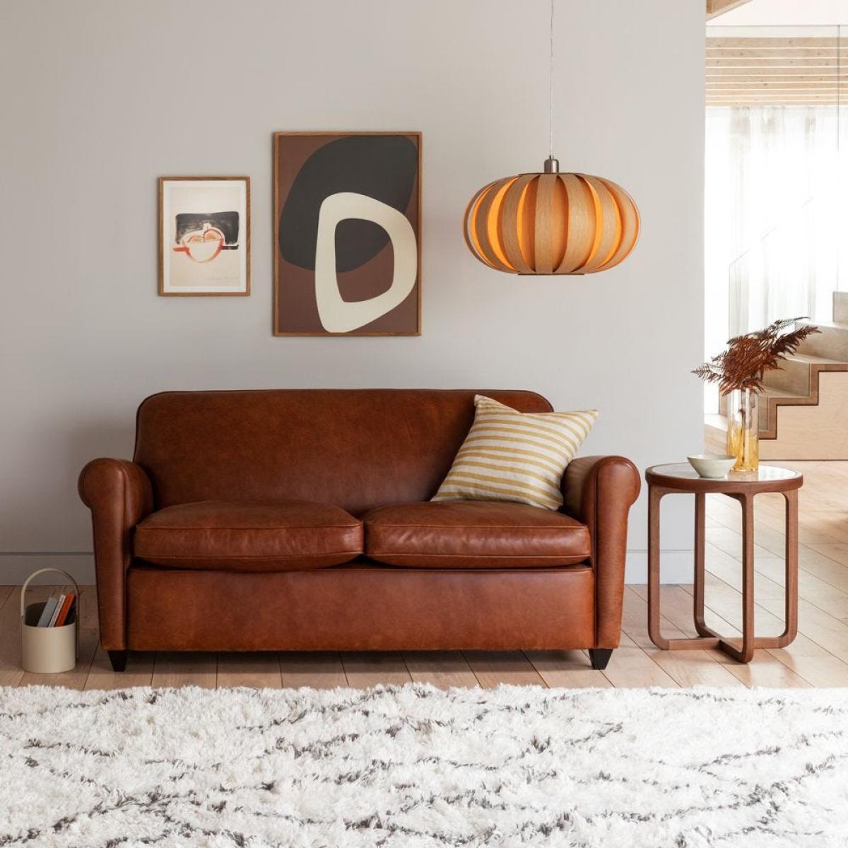 Heal's Barrington II 2 Seater Sofa Tan Leather – image 2