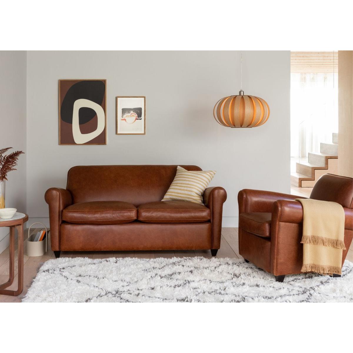 Heal's Barrington II 2 Seater Sofa Tan Leather – image 10