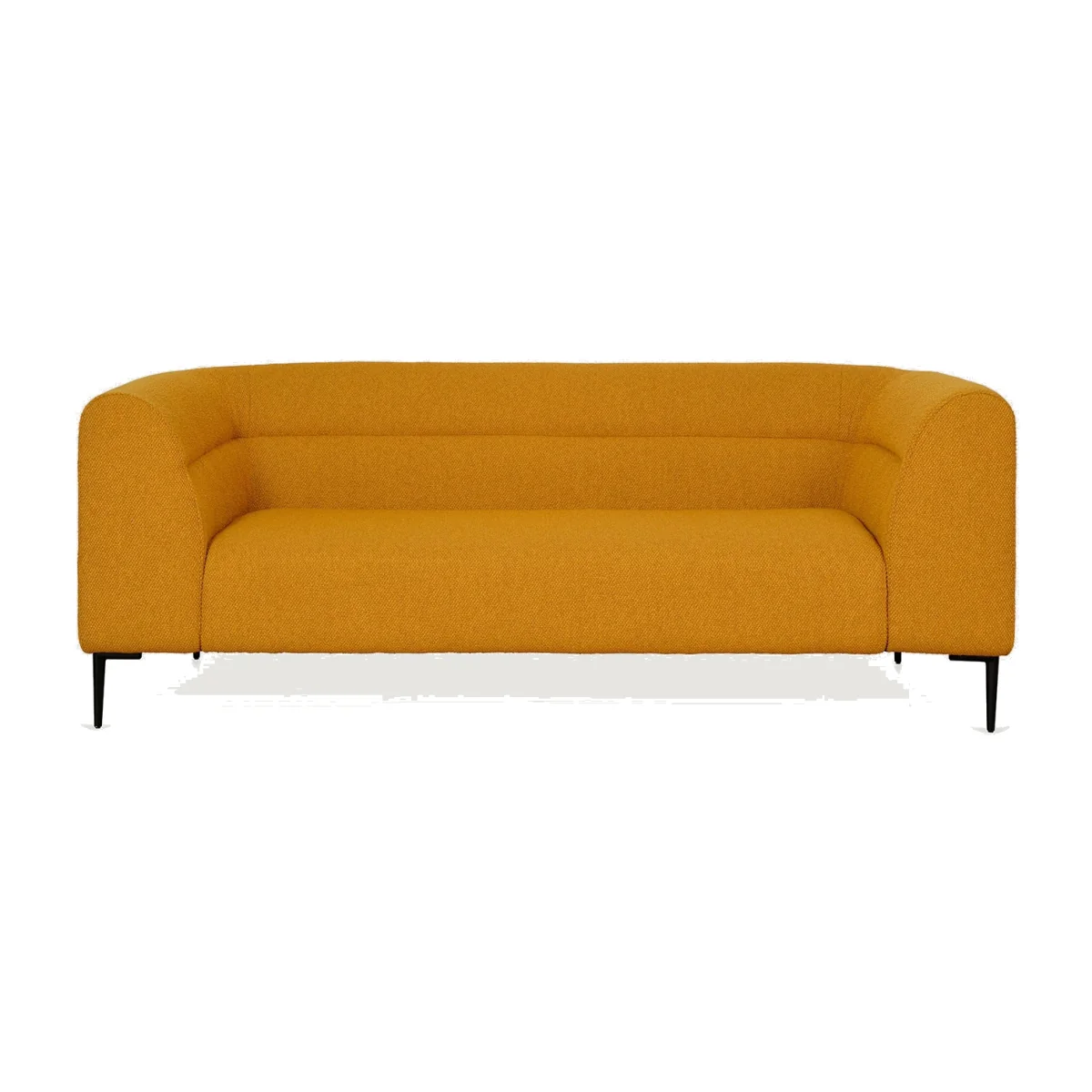 Heal's Lilli Up 4 Seater Sofa Smart Luxe Velvet Mineral Blue Black Feet – image 1