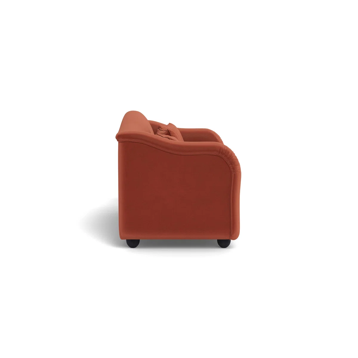 Heal's Tetbury 4 Seater Sofa Smart Luxe Velvet Tawny Walnut Stained Feet – image 3