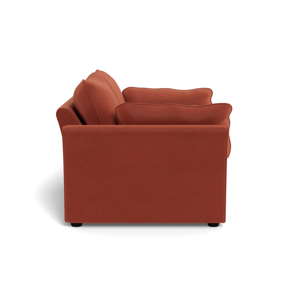 Heal's Tailor 2 Seater Sofa Smart Luxe Velvet Tawny Black Feet – image 3