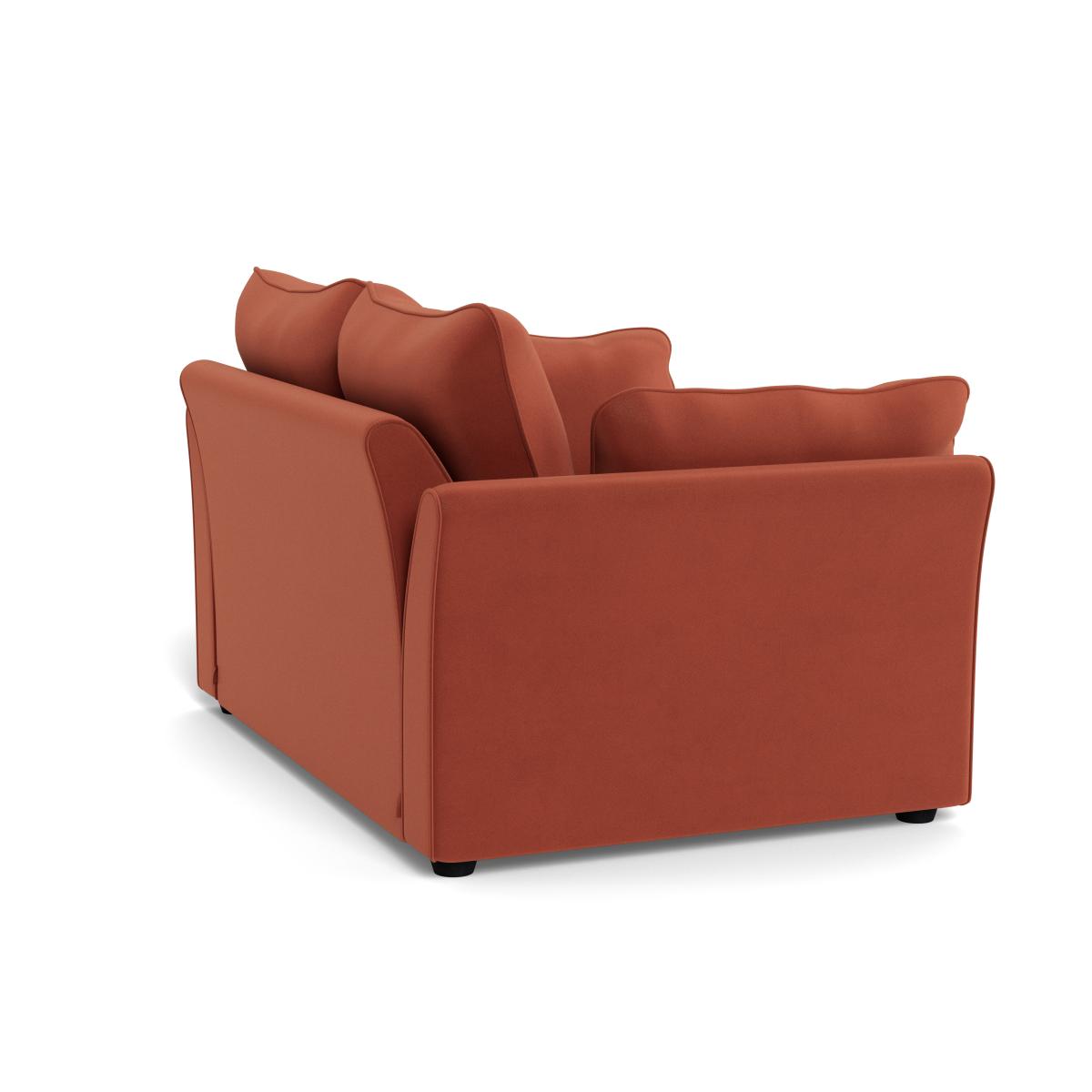 Heal's Tailor 2 Seater Sofa Smart Luxe Velvet Tawny Black Feet – image 4