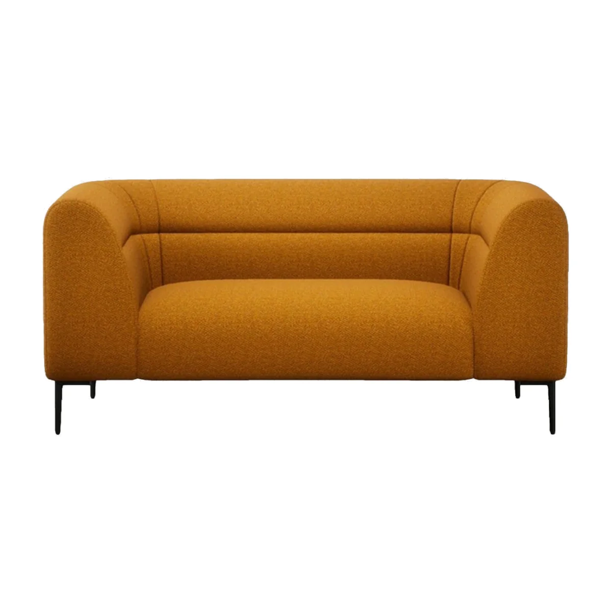 Heal's Lilli Up 2 Seater Sofa Smart Luxe Velvet Tawny Black Feet – image 1