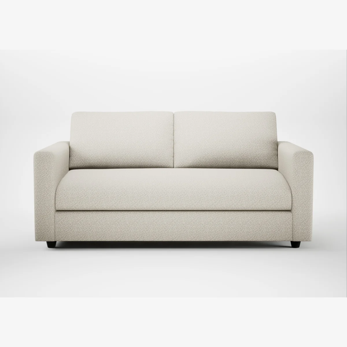 Heal's Nimbus II 3 Seater Sofa Loop Twill Fossil Black Feet – image 1