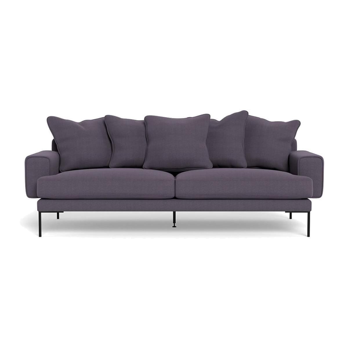 Heal's Torrington 4 Seater Sofa Linen Shadow Black Feet – image 1