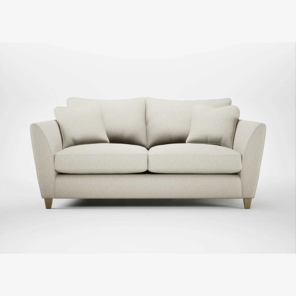 Heal's Torino 3 Seater Sofa Loop Twill Ochre Natural Feet – image 1