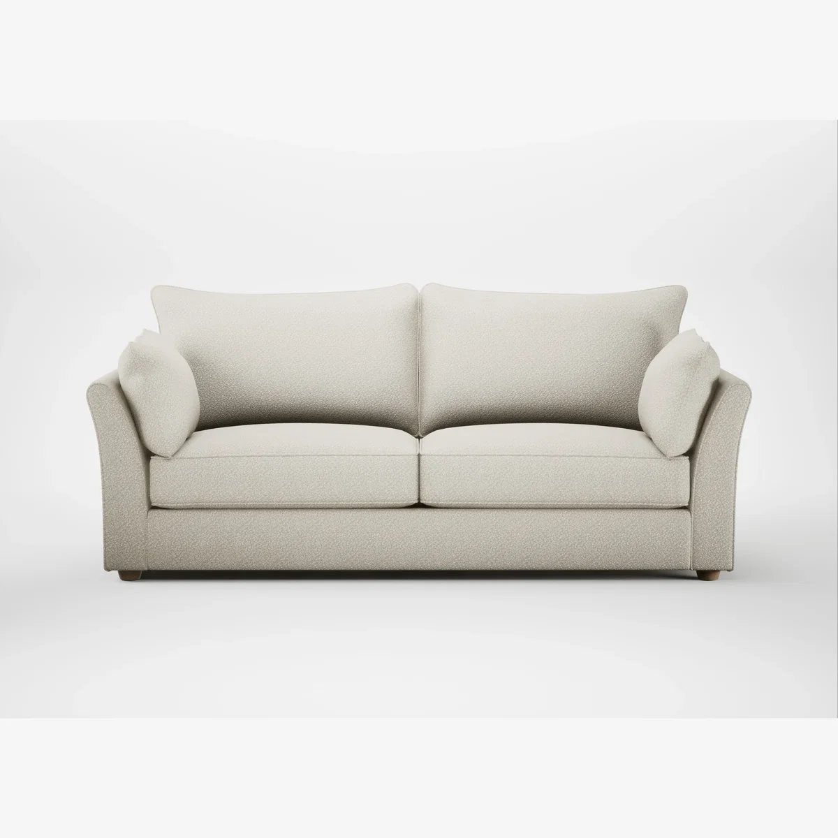 Heal's Tailor 4 Seater Sofa Capelo Linen-Cotton Sesame Walnut Stained Feet – image 1