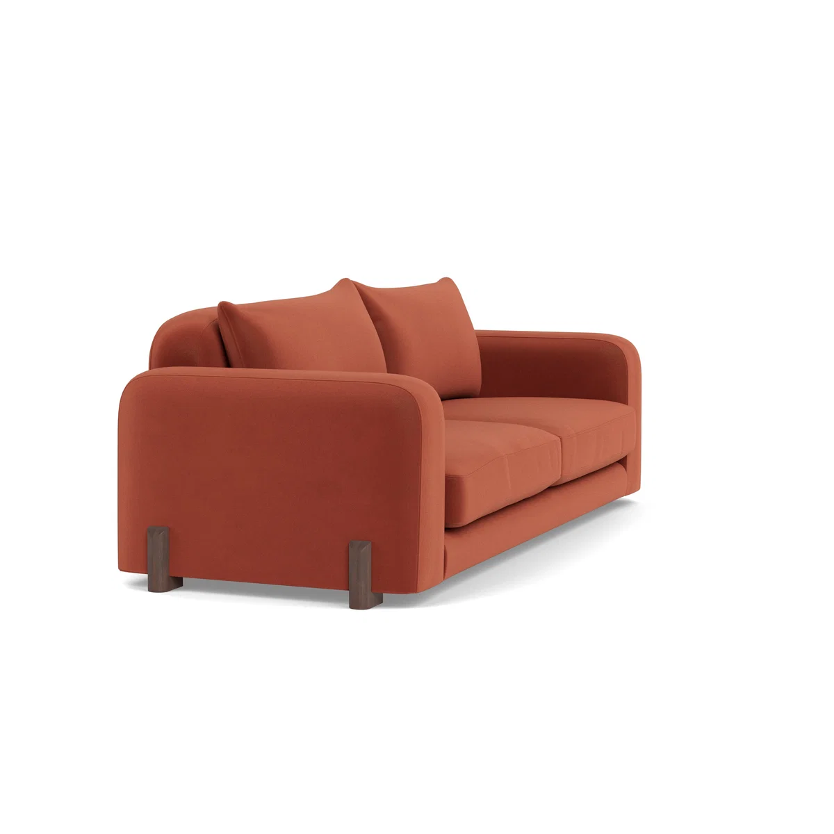Heal's Nuvola 4 Seater Sofa Smart Luxe Velvet Tawny Black Feet – image 2