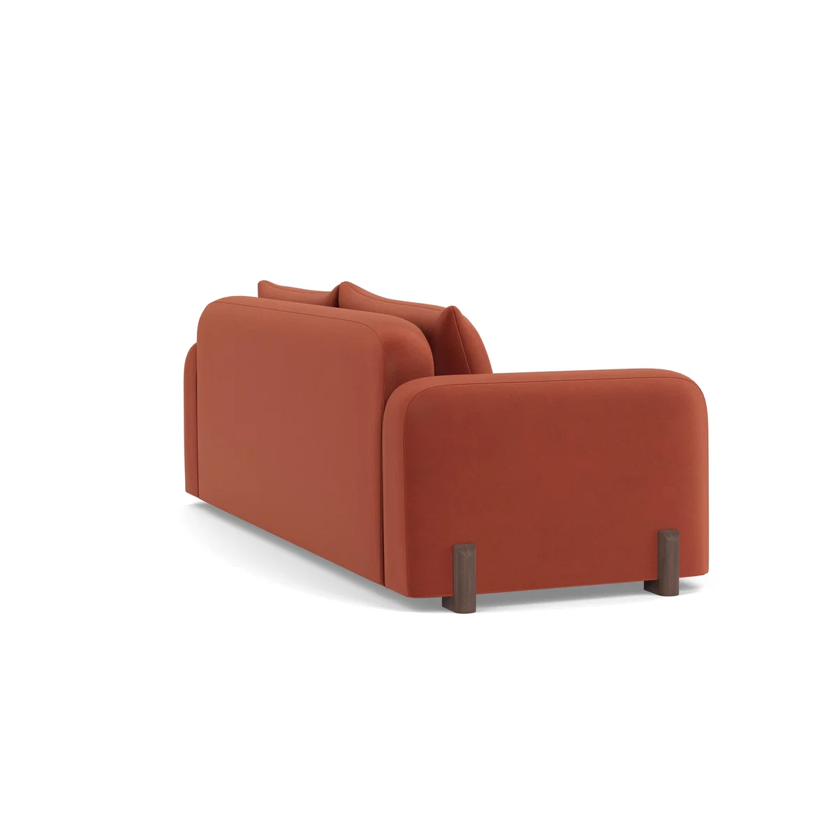 Heal's Nuvola 4 Seater Sofa Smart Luxe Velvet Tawny Black Feet – image 4