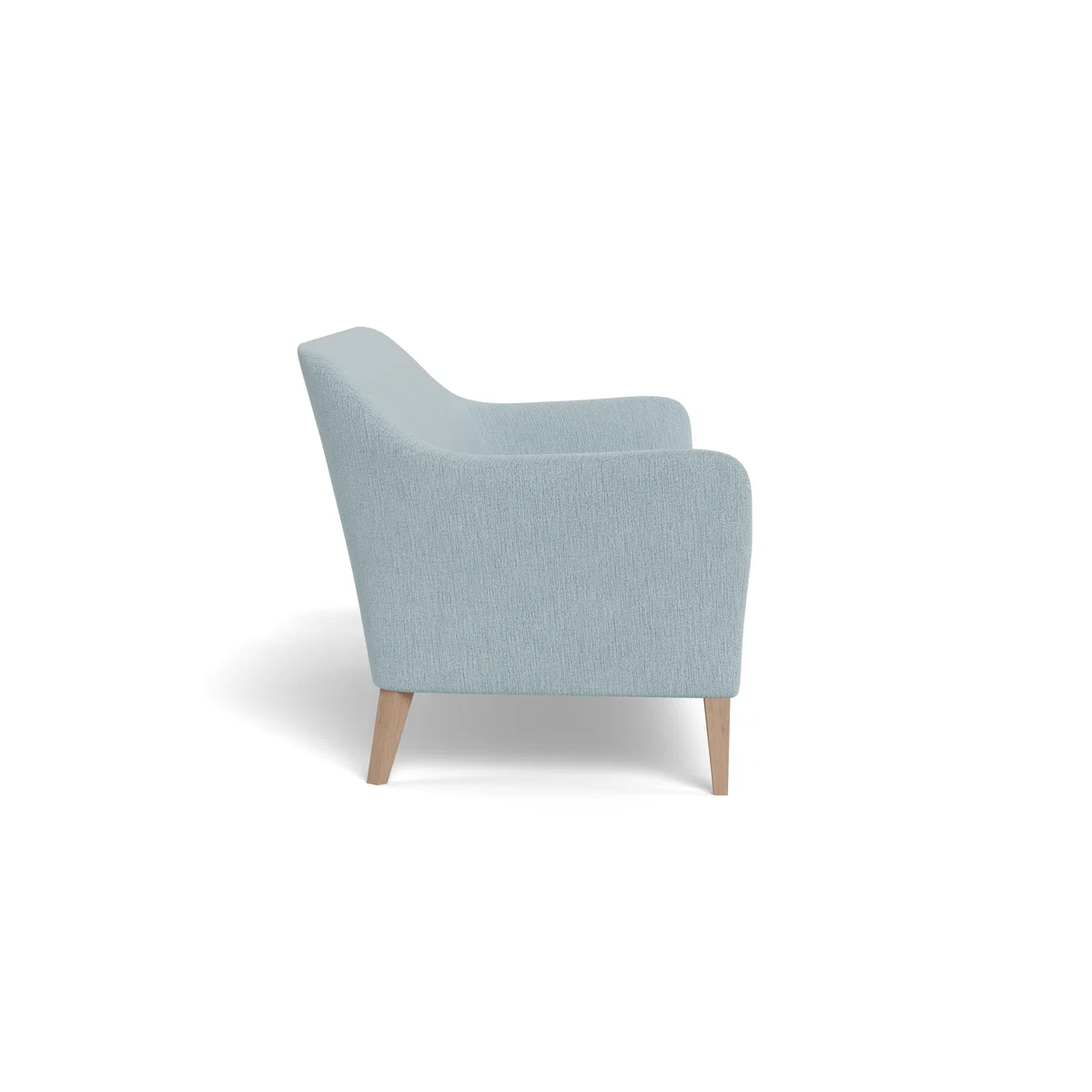 Heal's Wallis 4 Seater Sofa Smart Linen Mix Duck Egg Natural Ash Feet – image 3