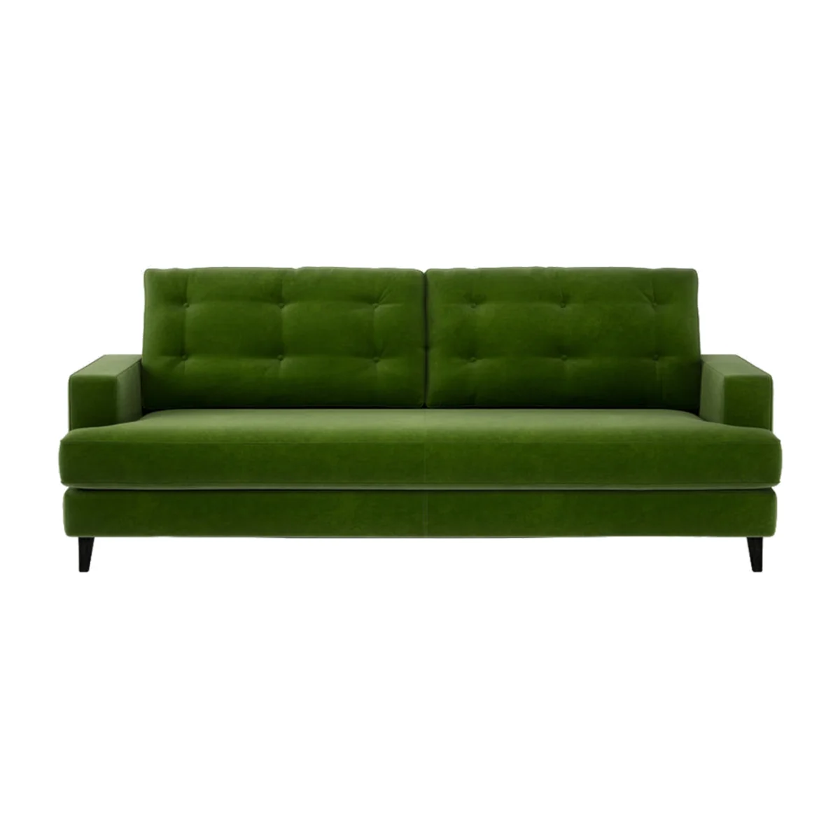 Heal's Mistral 4 Seater Sofa Loop Twill Ochre Black Feet – image 1