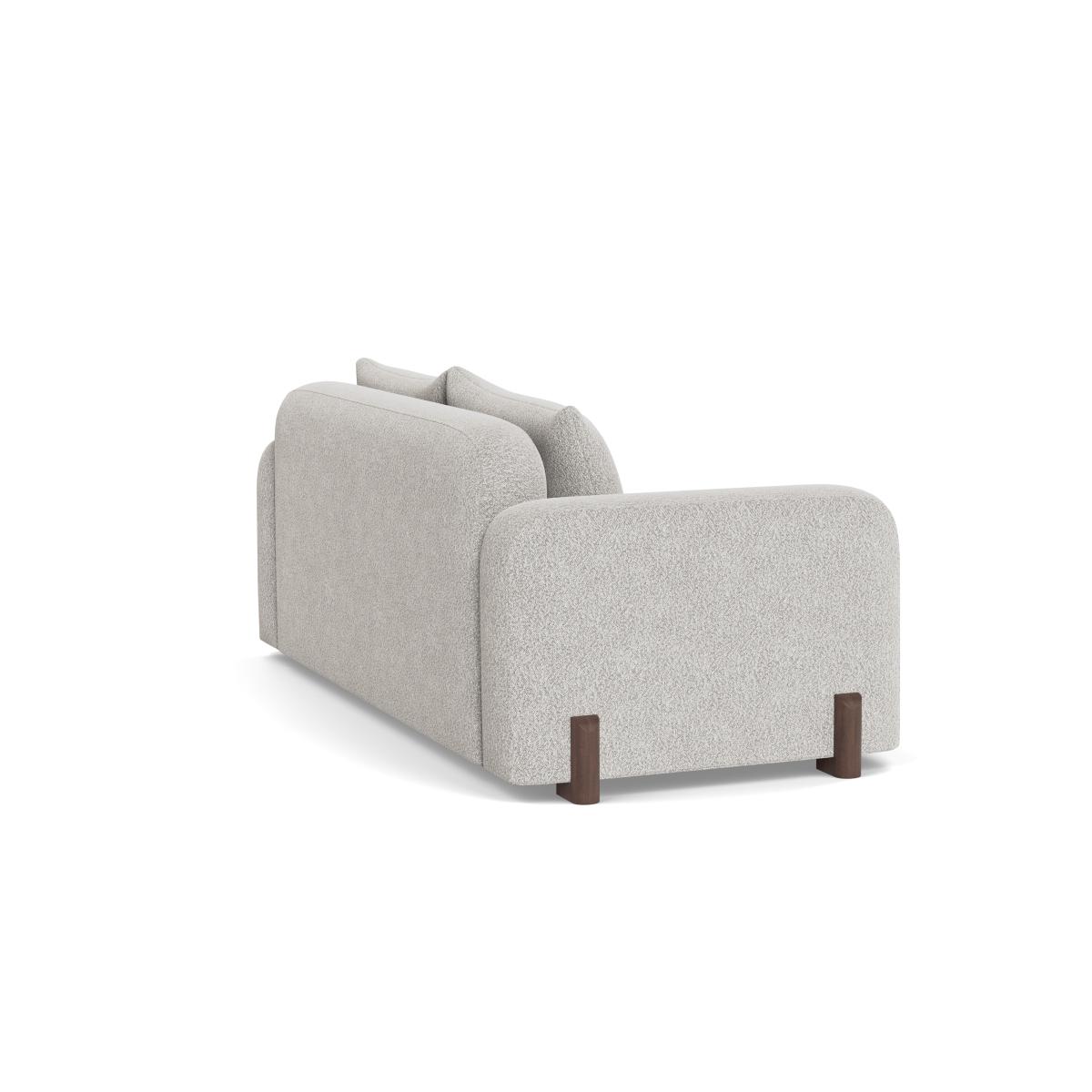Heal's Nuvola 3 Seater Sofa Capelo Sea Shanty Walnut Stained Feet – image 4