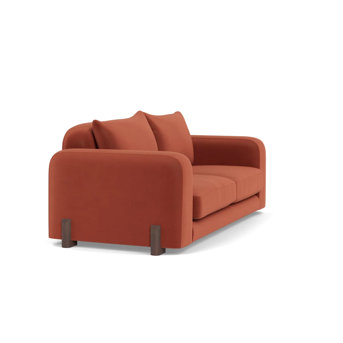 Heal's Nuvola 2 Seater Sofa Smart Luxe Velvet Tawny Black Feet – image 2