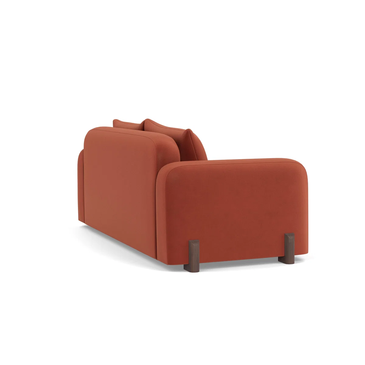Heal's Nuvola 2 Seater Sofa Smart Luxe Velvet Tawny Black Feet – image 4