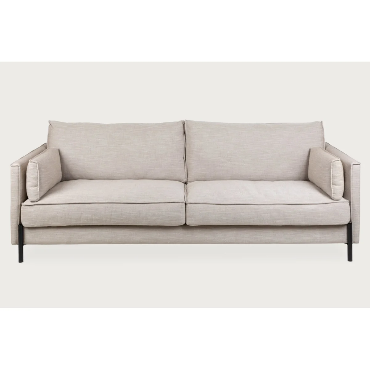 Heal's Tortona 4 Seater Sofa Loop Twill Midnight Black Feet – image 3