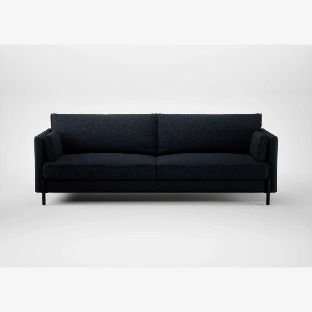 Heal's Tortona 4 Seater Sofa Loop Twill Midnight Black Feet – image 1