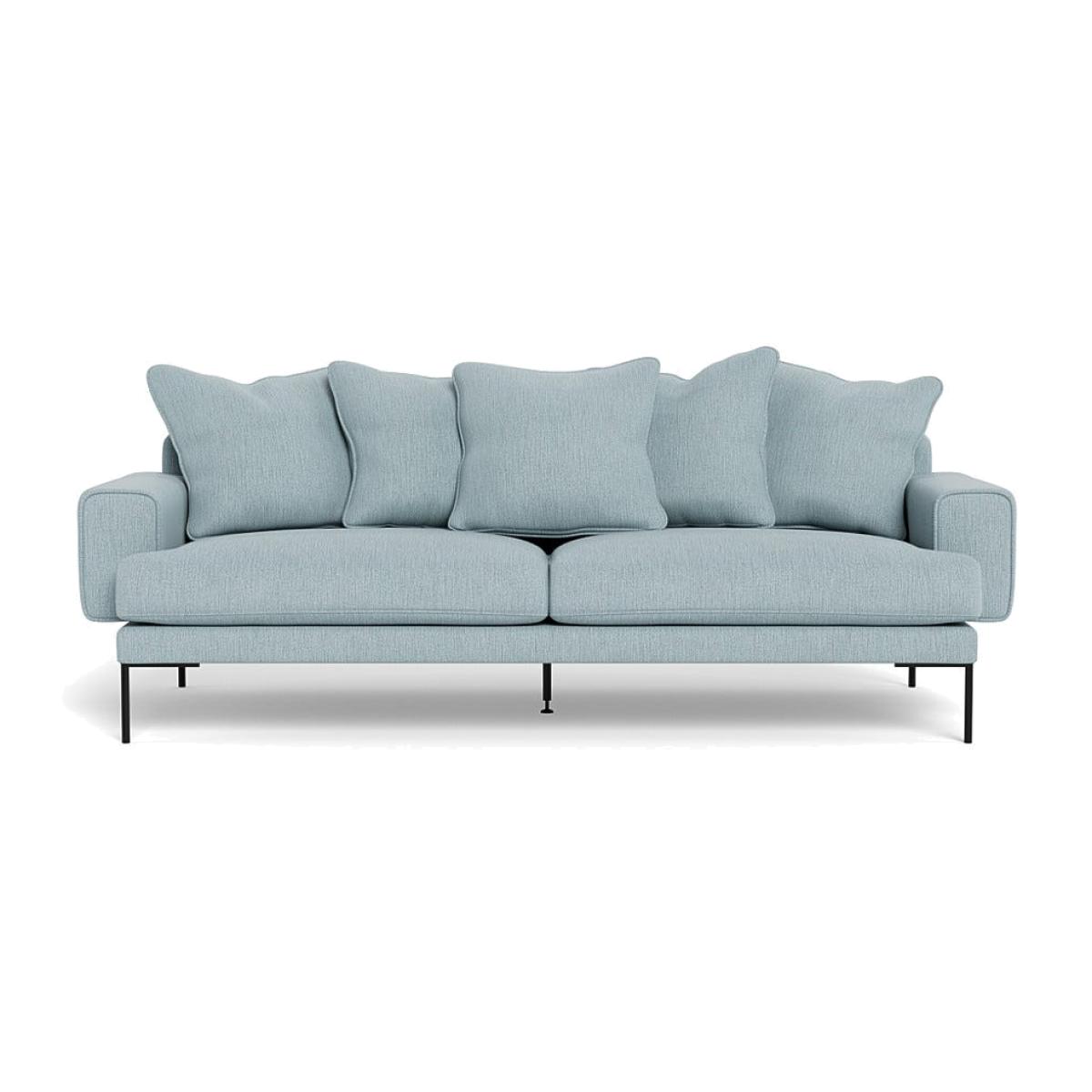 Heal's Torrington 4 Seater Sofa Smart Linen Mix Duck Egg Black Feet – image 1