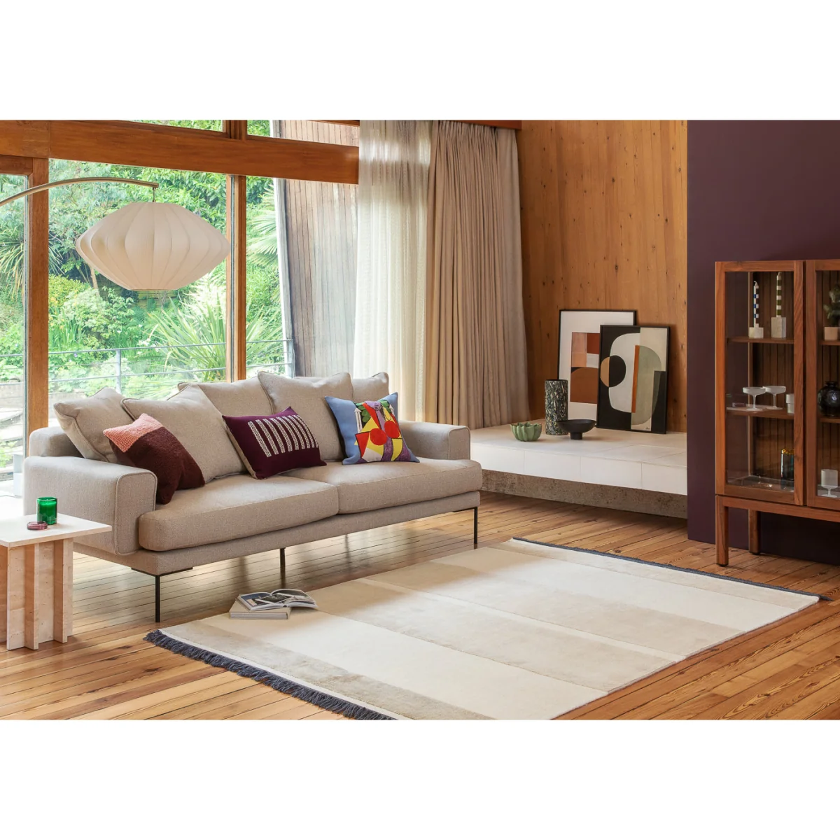 Heal's Torrington 2 Seater Sofa Cotton Velvet Russet Black Feet – image 3