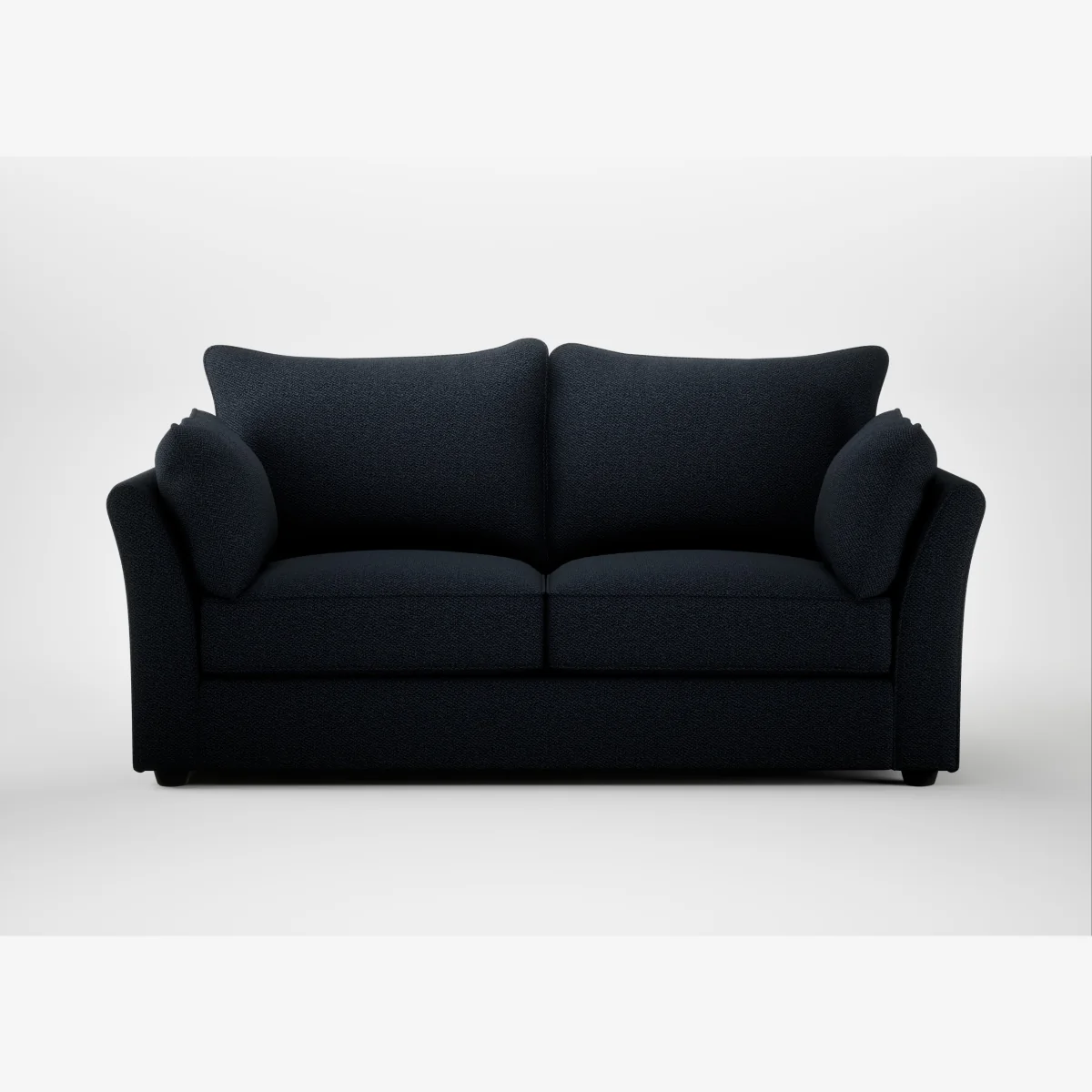 Heal's Tailor 3 Seater Sofa Loop Twill Midnight Black Feet – image 1