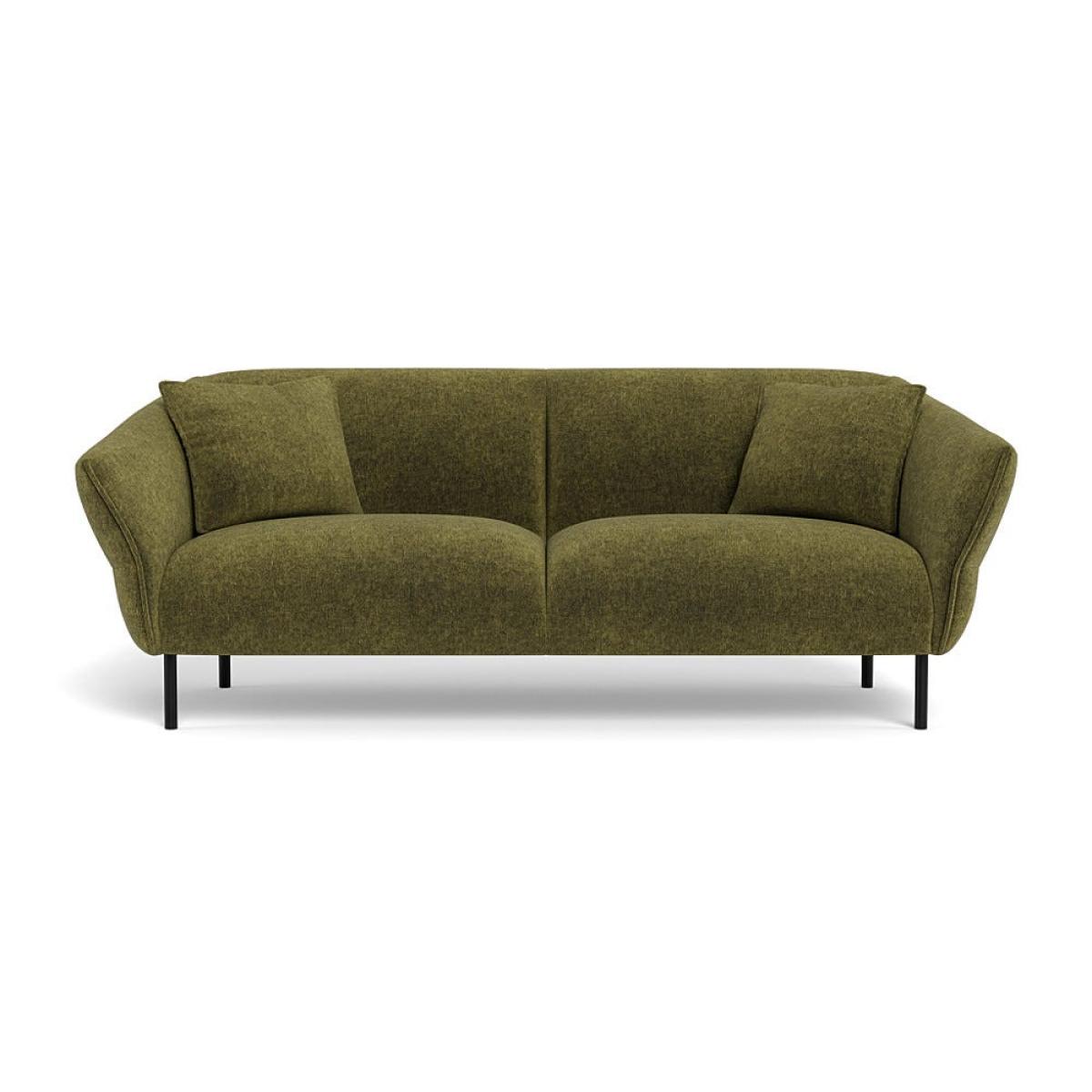 Heal's Alto 3 Seater Sofa Smart Luxe Velvet Azure Black Feet – image 2