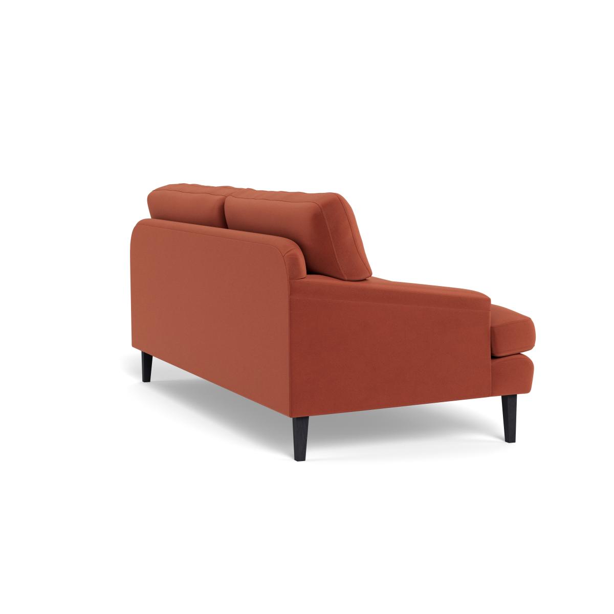 Heal's Stanton 3 Seater Sofa Smart Luxe Velvet Tawny Walnut Stained Feet – image 4