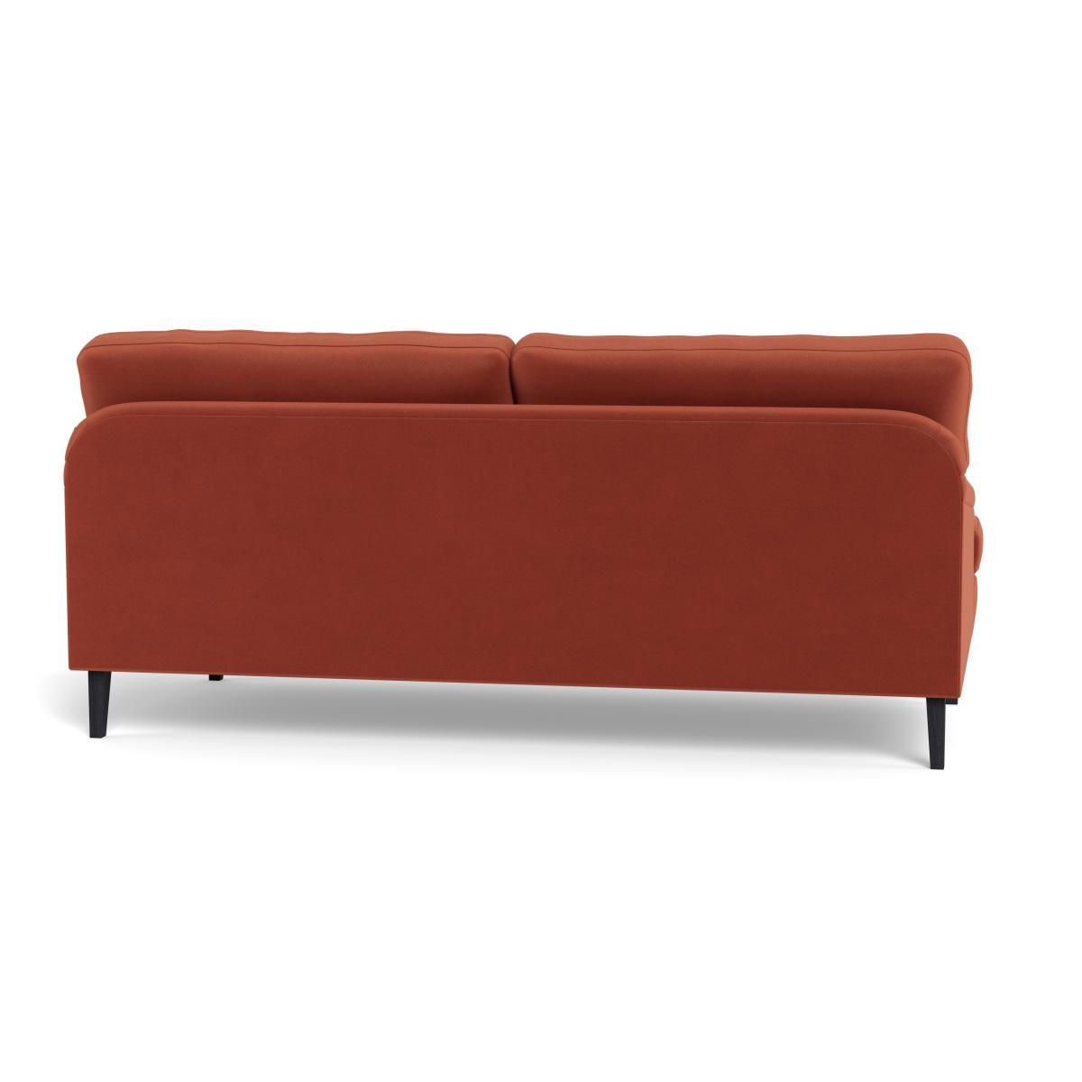 Heal's Stanton 3 Seater Sofa Smart Luxe Velvet Tawny Walnut Stained Feet – image 5