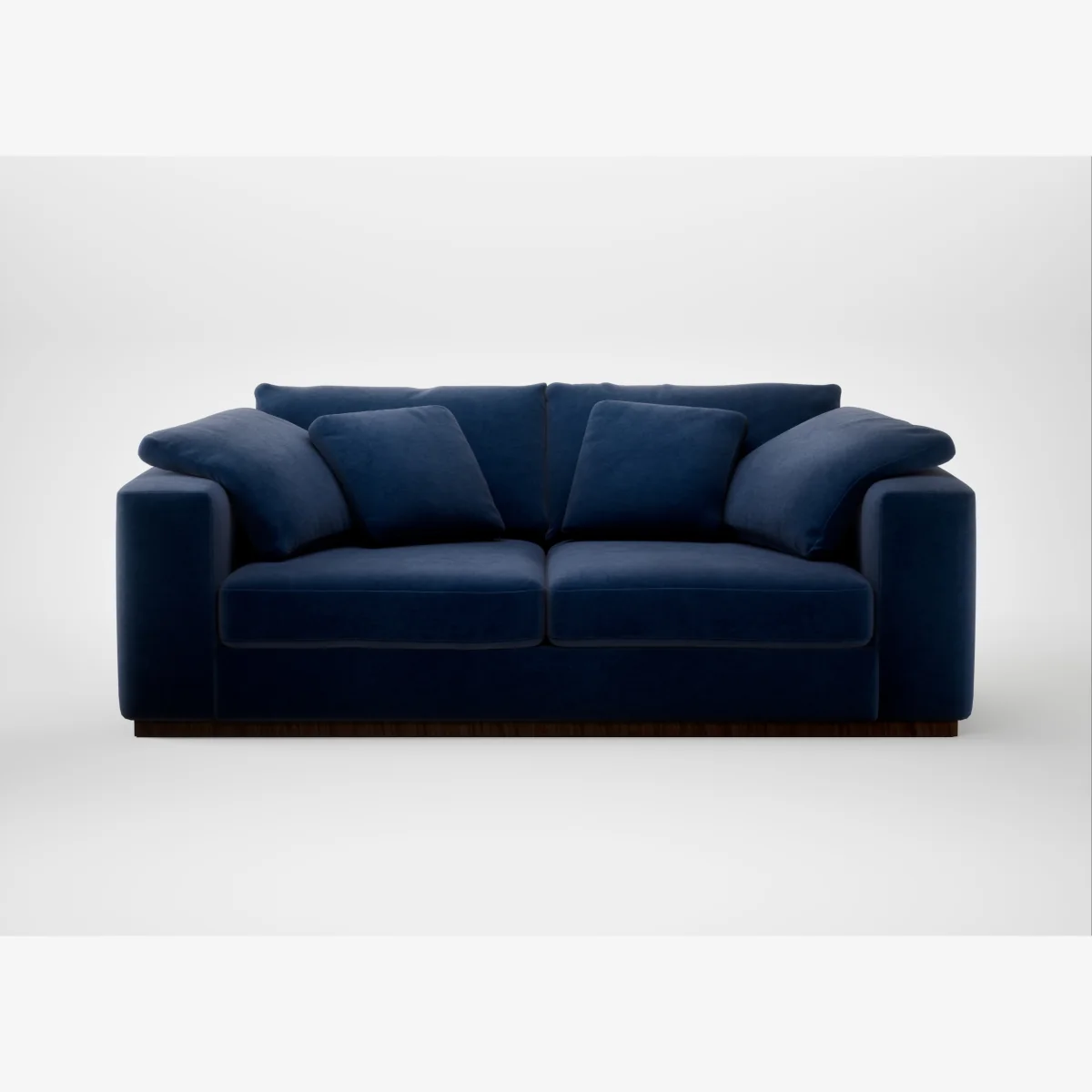 Heal's Trento 3 Seater Sofa Smart Luxe Velvet Midnight – image 1