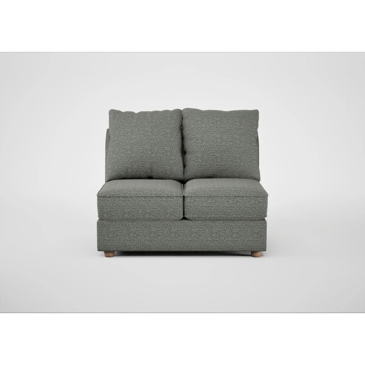 Heal's Tailor Double Unit Cotton Velvet Evergreen Walnut Stained Feet – image 4