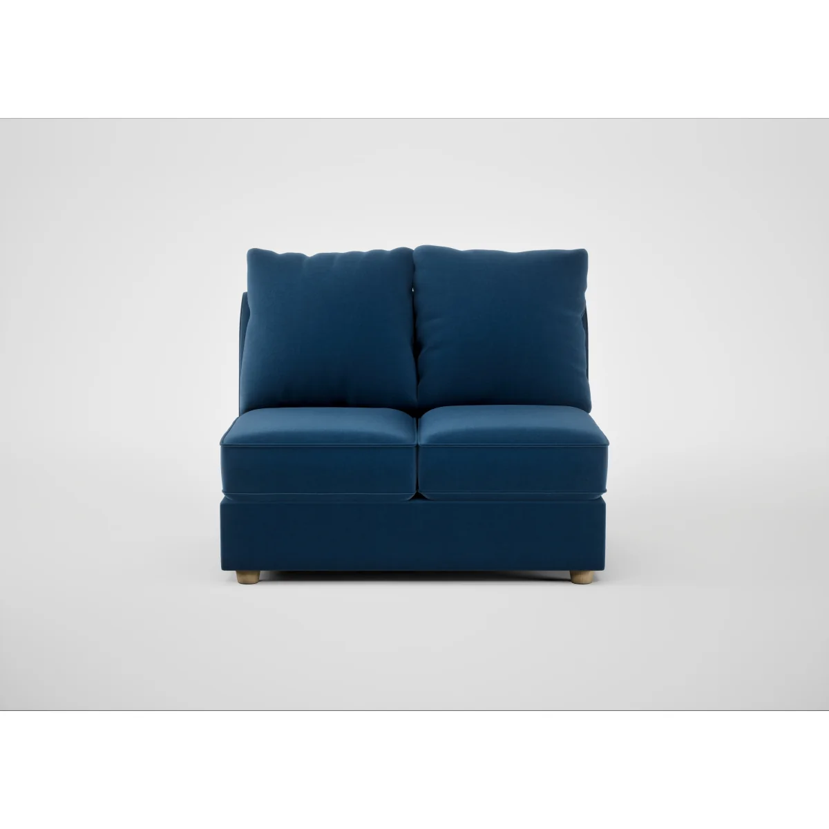 Heal's Tailor Double Unit Cotton Velvet Evergreen Walnut Stained Feet – image 6