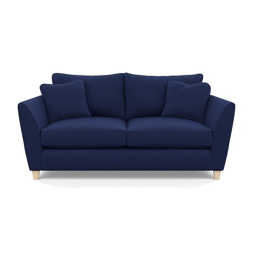 Heal's Torino 3 Seater Sofa Melton Wool New Navy Natural Ash - Heal's UK Furniture