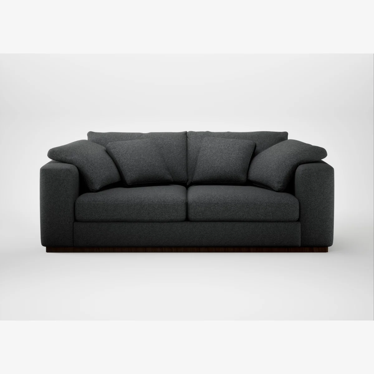 Heal's Trento 3 Seater Sofa Melton Wool Granite – image 1