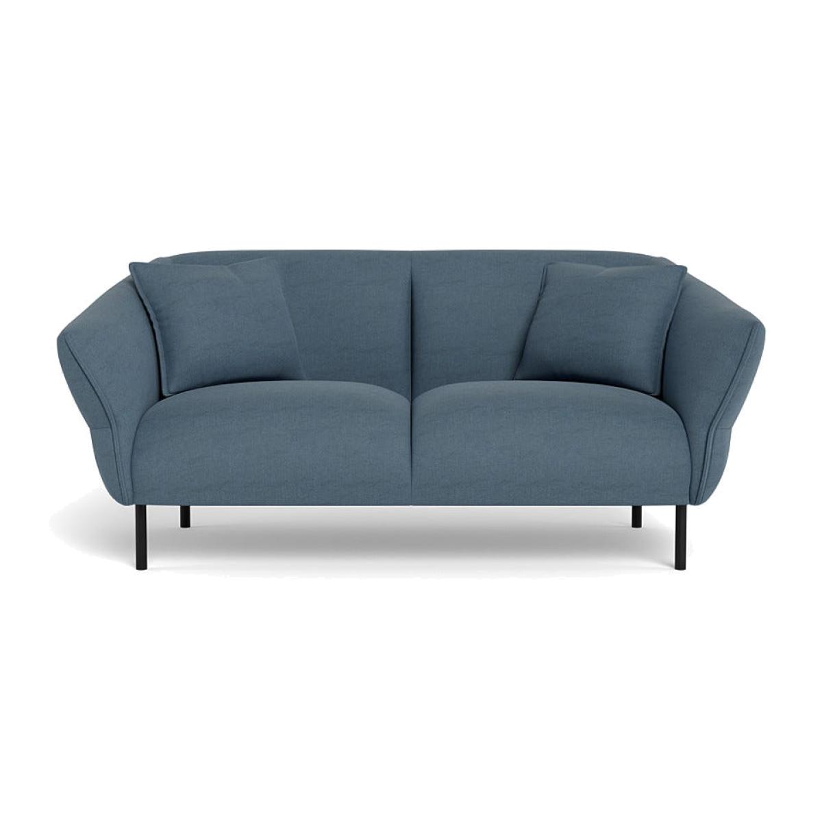 Heal's Alto 2 Seater Sofa Capelo Linen-Cotton Mineral Black Feet – image 1