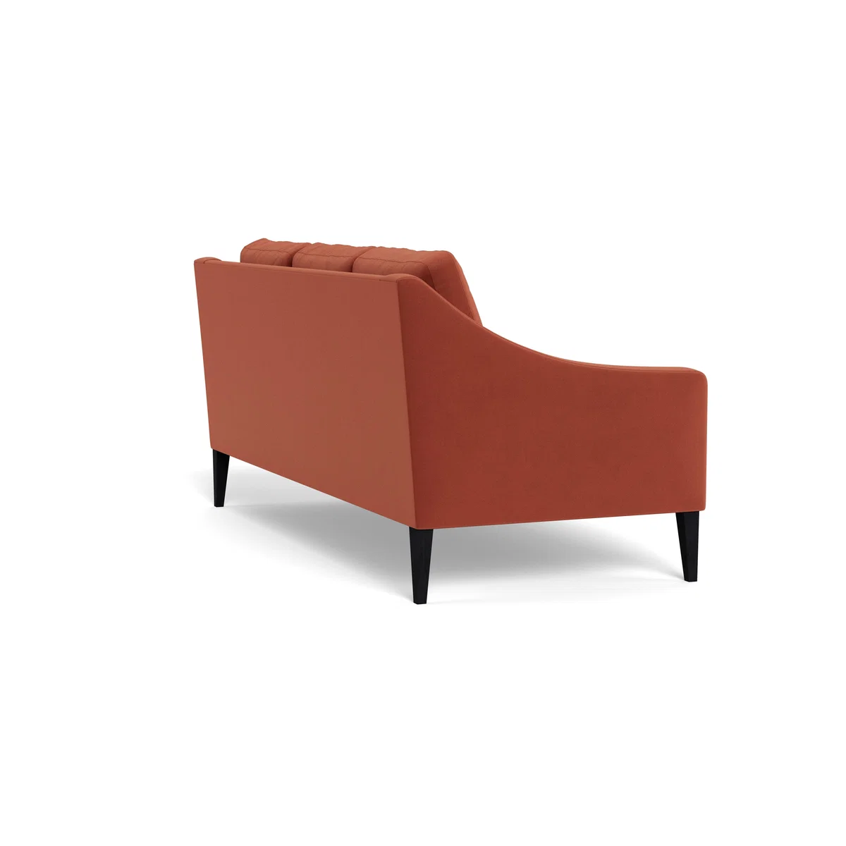 Heal's Richmond 3 Seater Sofa Smart Luxe Velvet Tawny Walnut Stained Feet – image 4