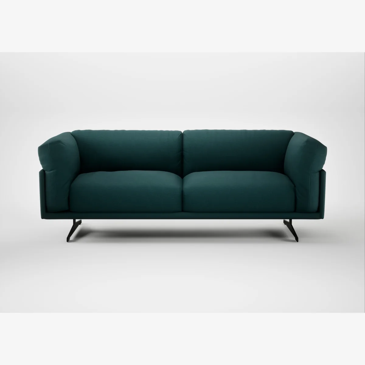 Heal's Novara 3 Seater Sofa Brushed Cotton Pine Black Feet – image 1