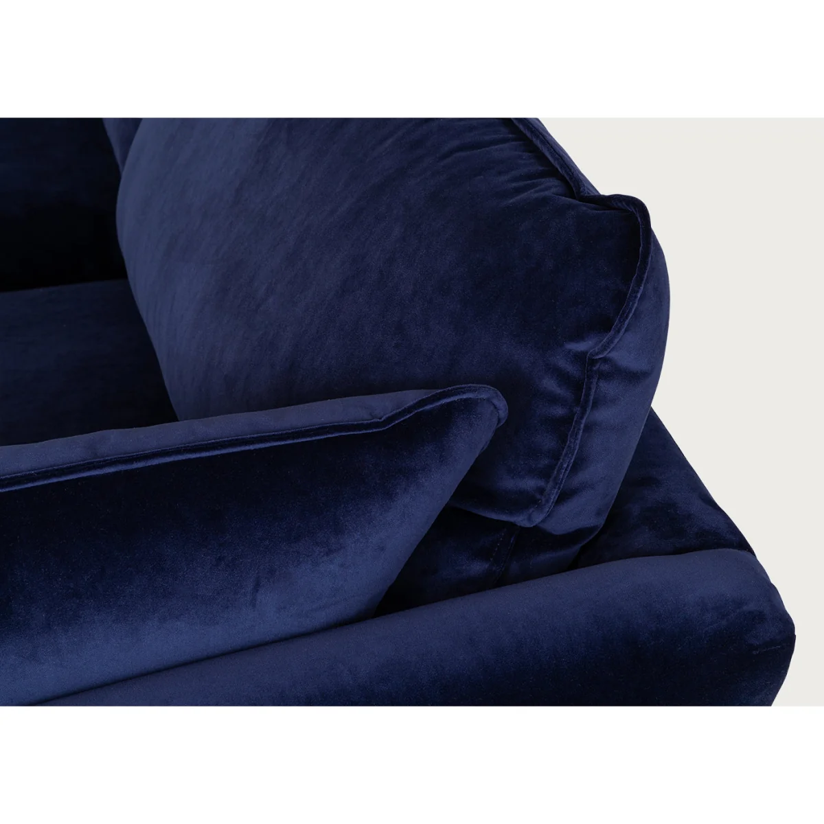 Heal's Allora 3 Seater Sofa Loop Twill Fossil Stainless Steel Feet – image 5