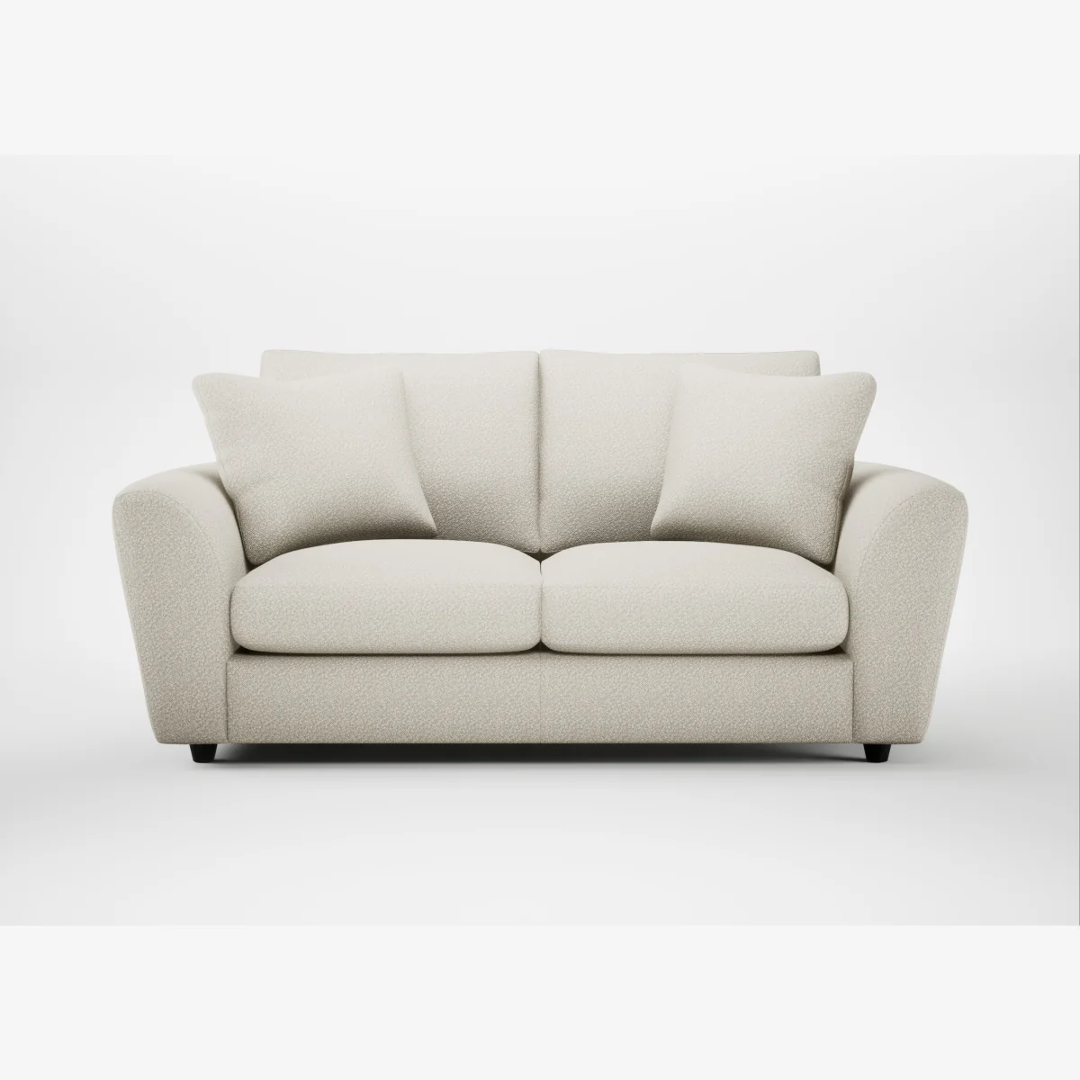 Heal's Snooze 3 Seater Sofa Loop Twill Ochre Black Feet – image 1