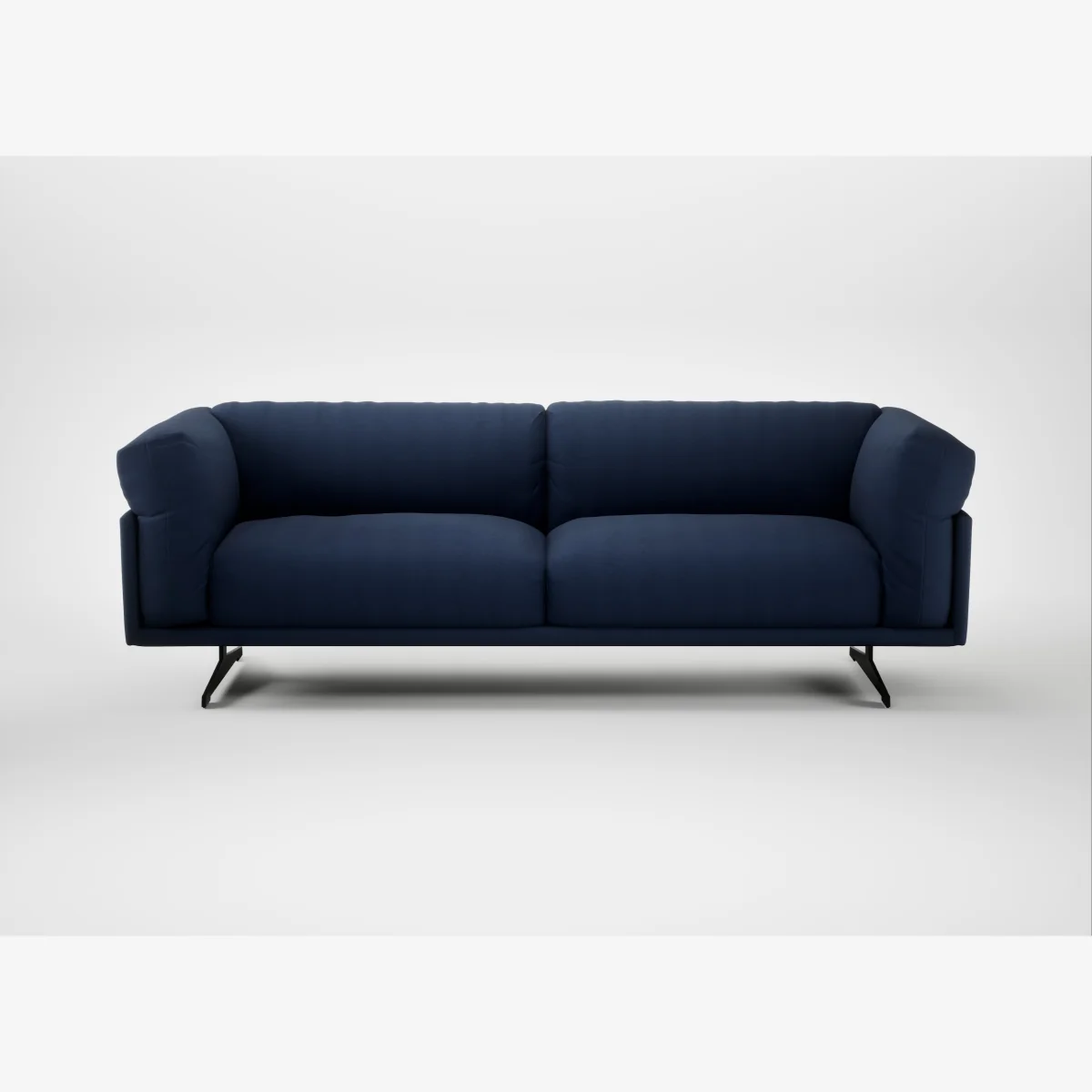Heal's Novara 4 Seater Sofa Capelo Linen-Cotton Inkspot Black Feet – image 1