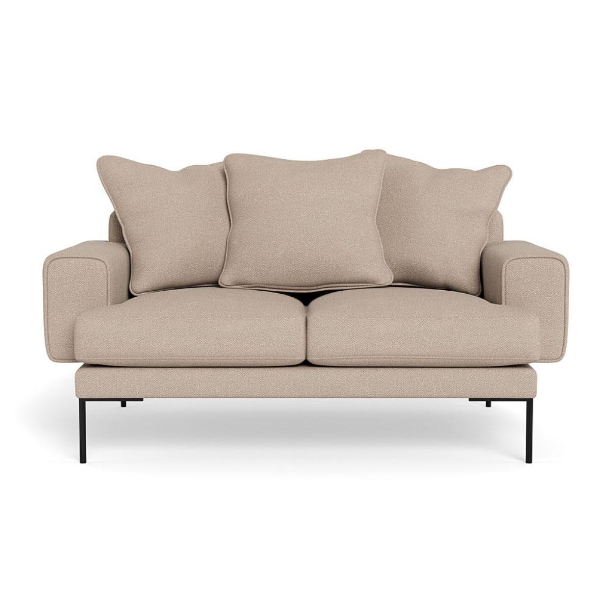Heal's Torrington 2 Seater Sofa Smart Luxe Velvet Mushroom Black Feet – image 2