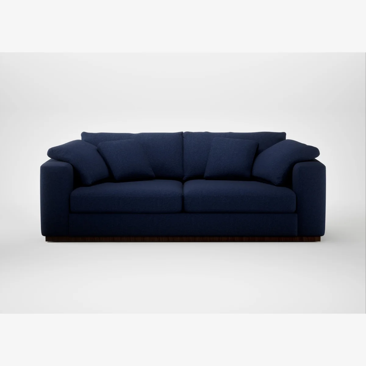 Heal's Trento 4 Seater Sofa Melton Wool New Navy – image 1